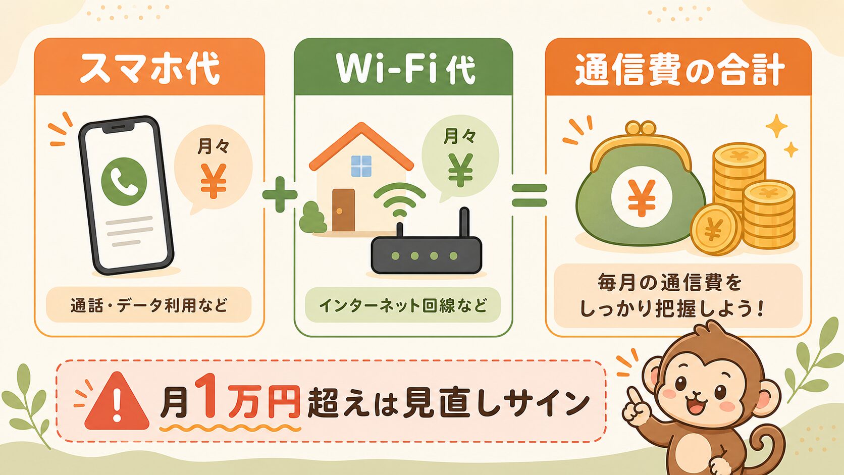 スマホ代とWi-Fi代の合計通信費