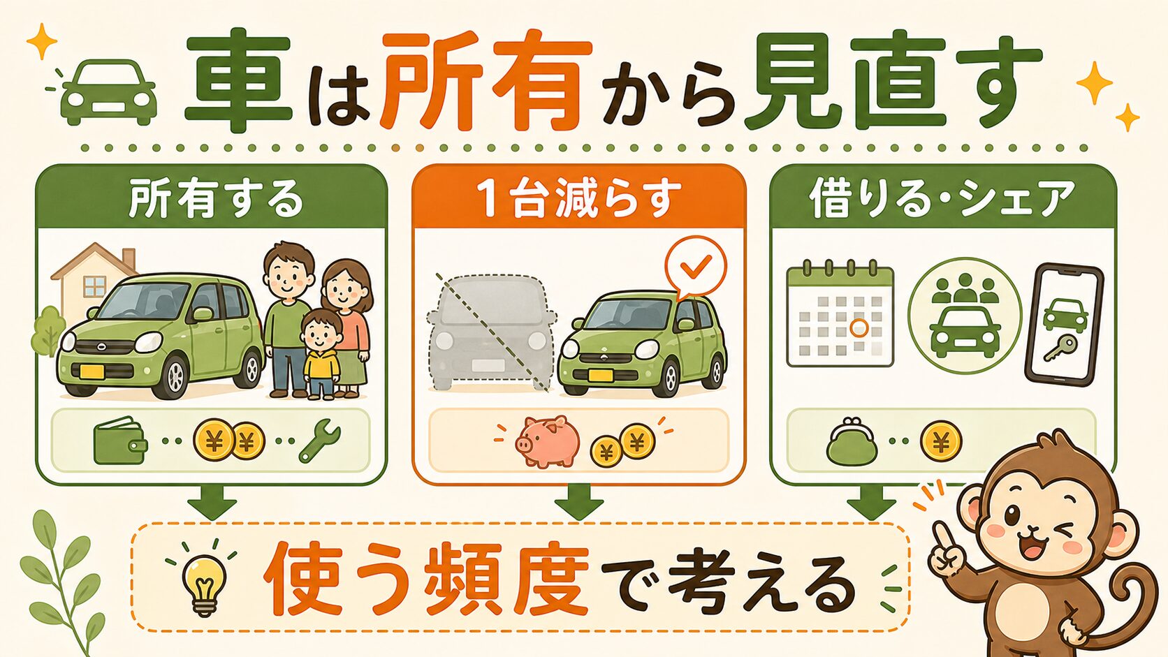 車は所有から見直す