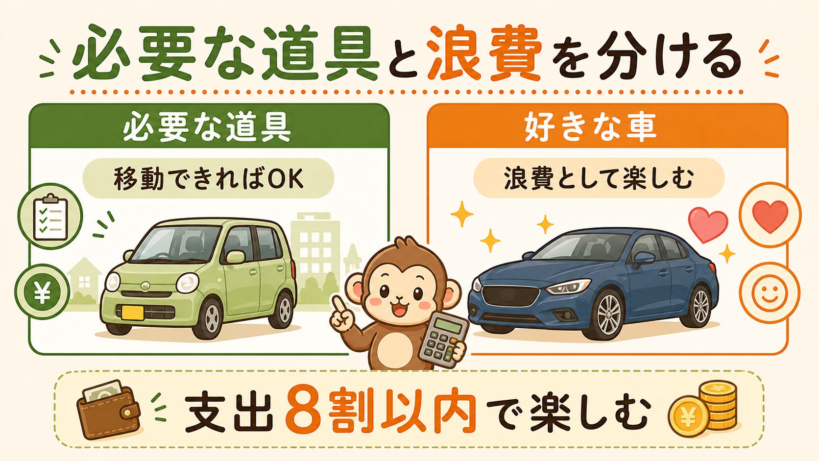 必要な道具と浪費を分ける